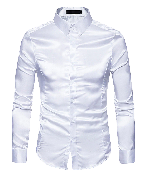 chemise, satin, classe, classy, propre, affaire, personnalisable, polyester, couleurs, logo, légère, manche inversé